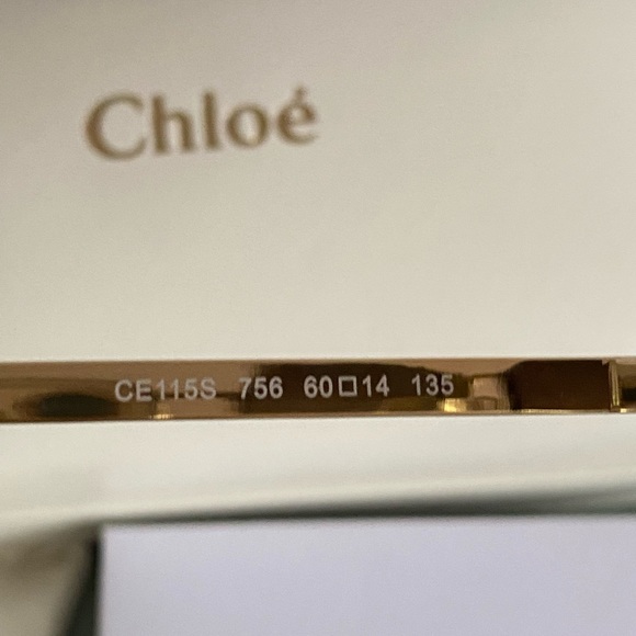 CHLOE Danae Sunglasses CE115S 756 in Gold. - Picture 8 of 8